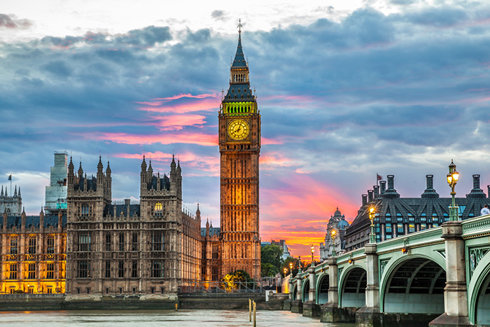 หอนาฬิกาบิ๊กเบน (Big Ben) กรุงลอนดอน